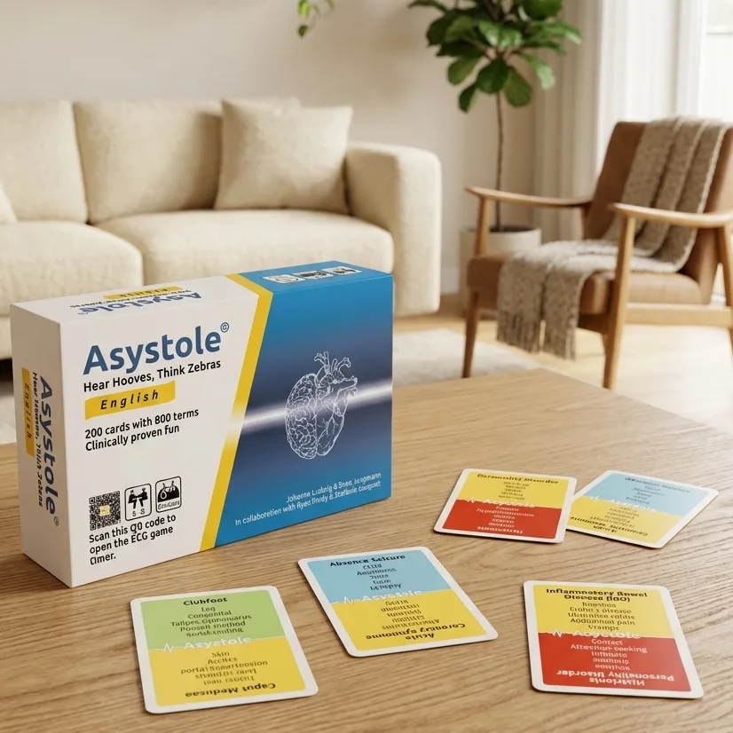 Asystole als Geschenk verpackt